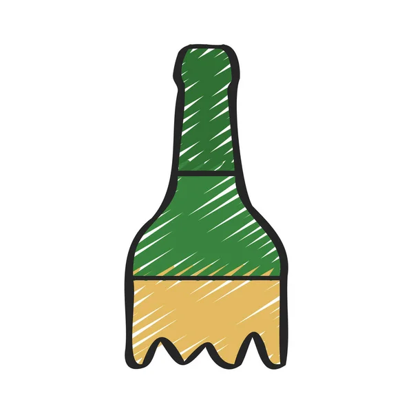 Broken Bottle Web Icon Vector Illustration — Stock Vector