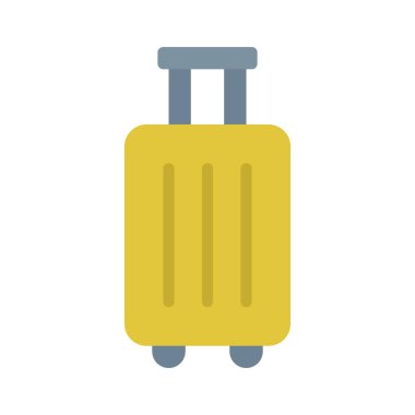 Suit Case web simgesi vektör illüstrasyonu