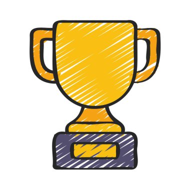 kupa ödülü izole edilmiş ikon vektör illüstrasyon tasarımı