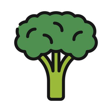 Brokoli web simgesi vektör çizimi