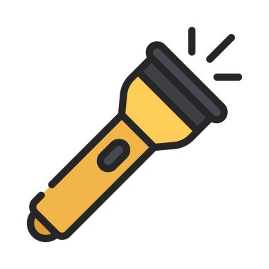 Meşale Web simgesi vektör illüstrasyonu