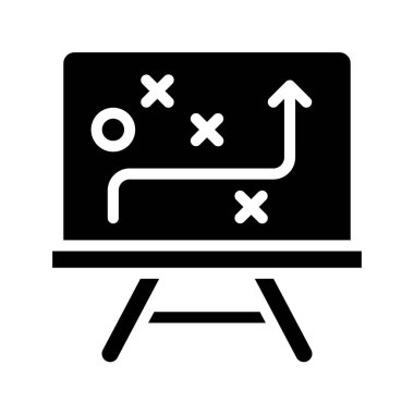 beyaz tahta web simgesi vektör illüstrasyonu