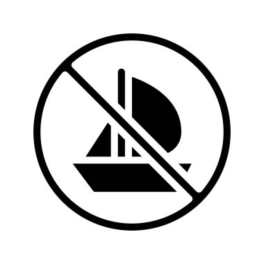 Yelkenli ağ ikonu vektör çizimi yok