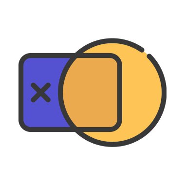 maske web simgesi vektör illüstrasyonu