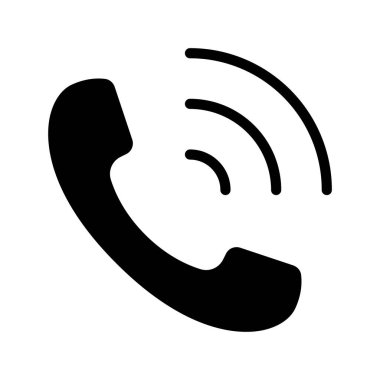 telefon çağrısı web simgesi vektör illüstrasyonu