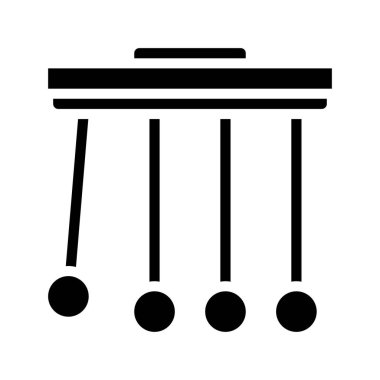 Fizik Web simgesi vektör illüstrasyonu