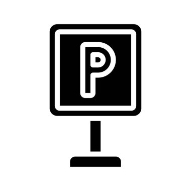 Parking web icon vector illustration