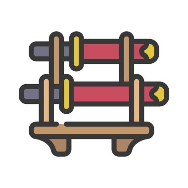 kılıç simgesi, vektör illüstrasyonu basit tasarım