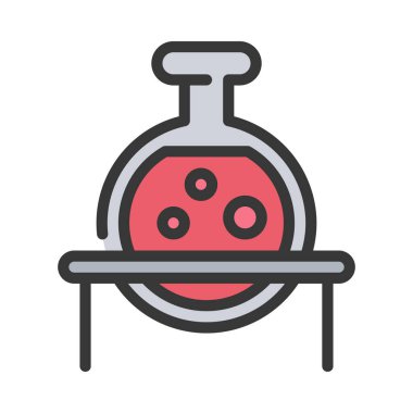 Ampul Kimyasalları Web simgesi vektör çizimi