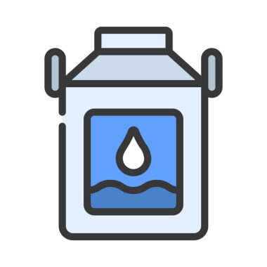 Süt Tini web simgesi vektör illüstrasyonuName