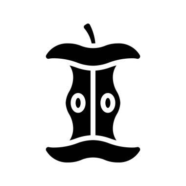 Apple Core web simgesi vektör çizimi