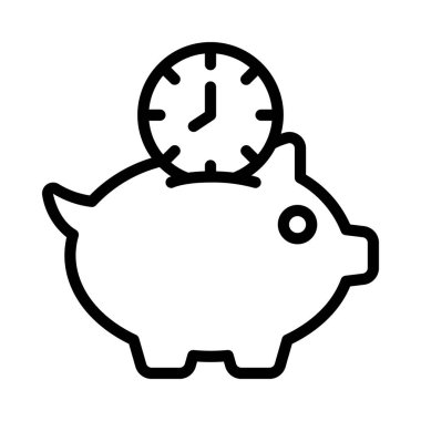 Zaman web simgesi vektör illüstrasyonunu kaydet