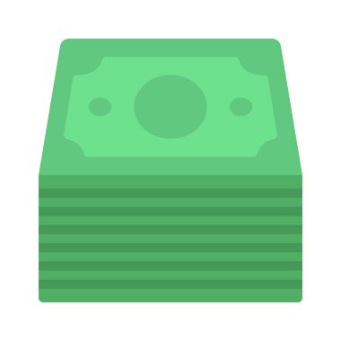 Cash Stack web simgesi vektör çizimi