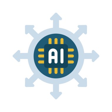 Al Direction web simgesi vektör illüstrasyonu