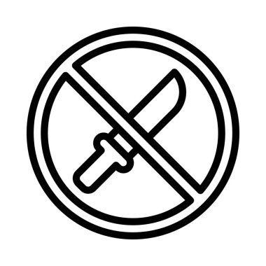 Knives web simgesi vektör çizimi yok