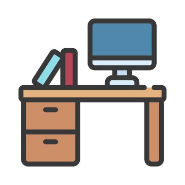 Ofis Masası Çekmeceleri Web simgesi çizimi