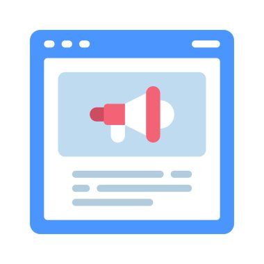 Web sitesi Ad web simgesi vektör illüstrasyonu