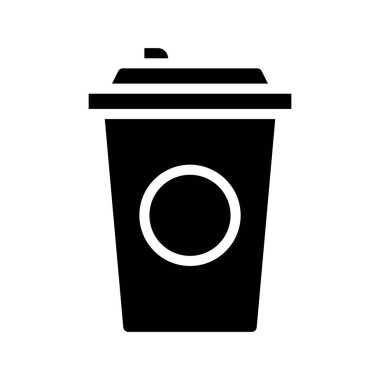 Kahve fincanı simgesi, vektör çizimi basit tasarım 