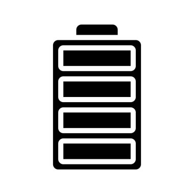 Tam Batarya ağ ikonu vektör illüstrasyonu