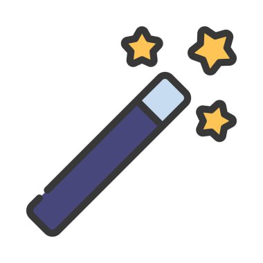 Sihirli Ağ ikonu vektör illüstrasyonu