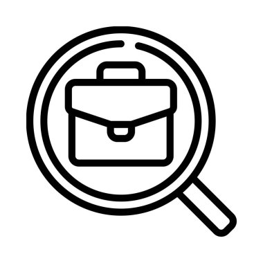 İş Araştırmaları web simgesi vektör illüstrasyonu