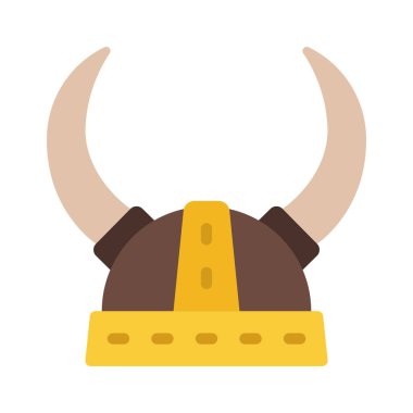 Viking Miğfer Web simgesi vektör illüstrasyonu