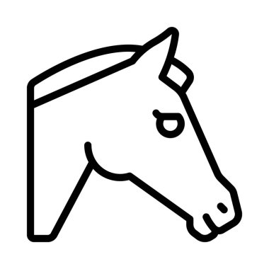 Bir atın vektör simgesi, illüstrasyon 