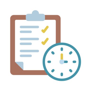 Zaman Listeli Web simgesi vektör illüstrasyonuName