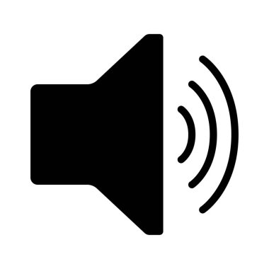 Ses Web simgesi vektör illüstrasyonunda