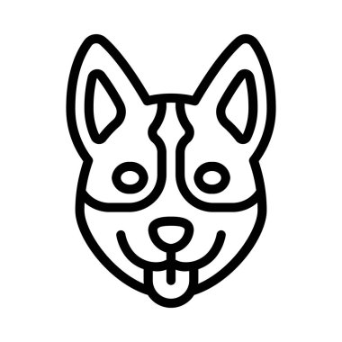 köpek vektör resimleme simgesi