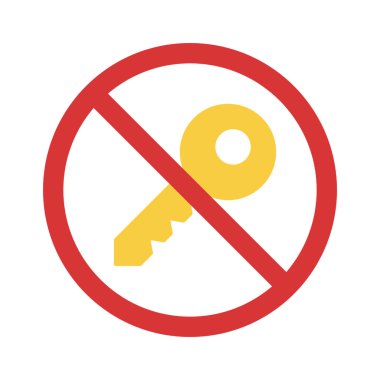 Keys web simgesi vektör illüstrasyonu yok