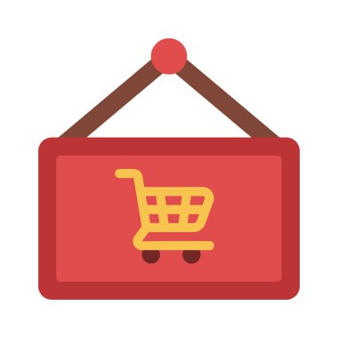 Shop Cart İmza Web simgesi çizimi