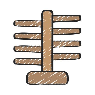 Dönen Kutup Web ikonu vektör çizimi alıştırması