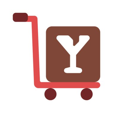 Kırılgan Yük Web simgesi vektör illüstrasyonu