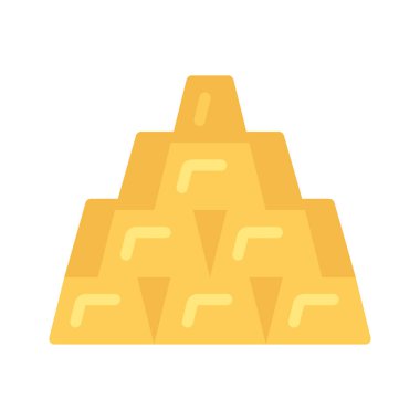 altın külçelerini kutsal kişilerin resmi, vektör çizim