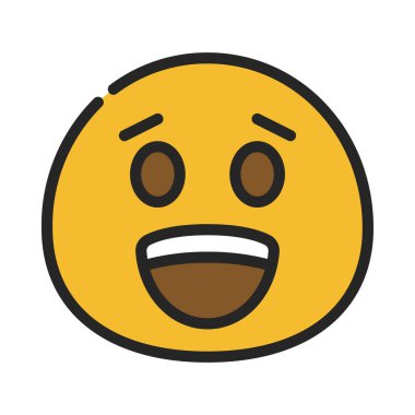 Mutlu ağ simgesi vektör illüstrasyonu