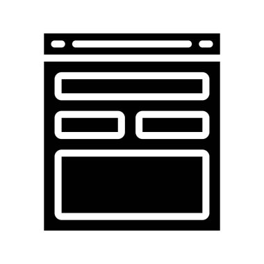 tarayıcı web simge vektör çizim