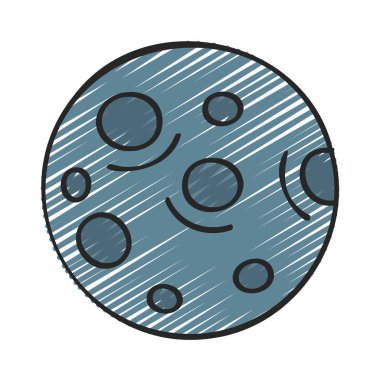 Gezegen web simgesi vektör illüstrasyonu