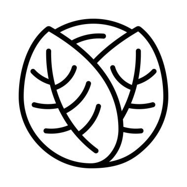 β sel Sprout web simgesi vektör illüstrasyonu