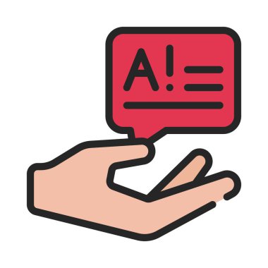 Cevap İletisi simgesi, vektör illüstrasyonu  