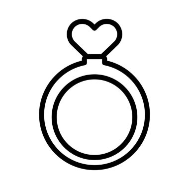 Alyans ikonu. Web için halka vektör simgesi ile basit illüstrasyon.