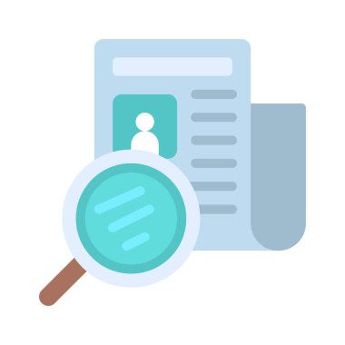 İş Arama Web simgesi vektör illüstrasyonuName