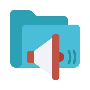 Ses Dizini simgesi, vektör illüstrasyonu 