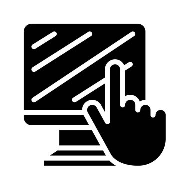 HCI web simgesi vektör illüstrasyonu