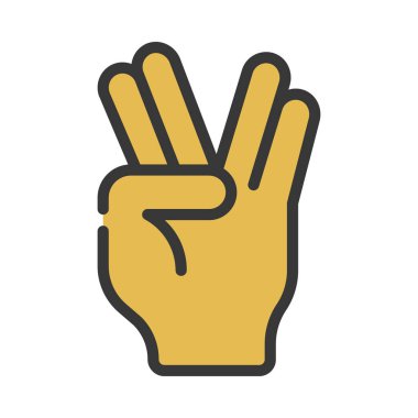 Uzaylı El Sinyal Ağı vektör illüstrasyonu