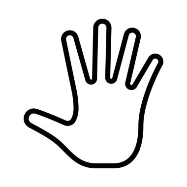 Palm Of Hand web simgesi vektör illüstrasyonu