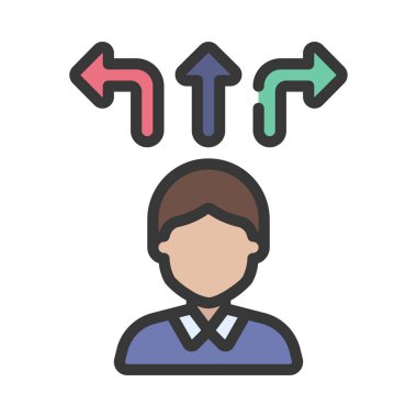 Karar Web simgesi vektör illüstrasyonu oluşturma