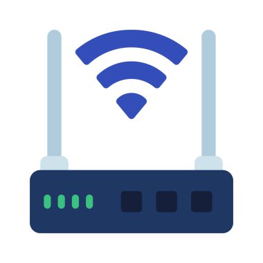 Internet yönlendirici vektör simgesi 