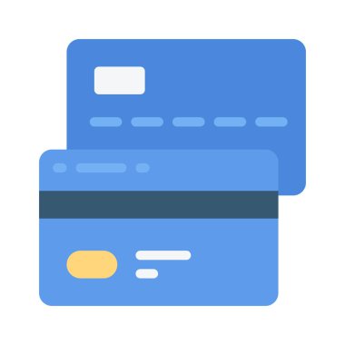 Kredi kartı web simgesi vektör illüstrasyonu