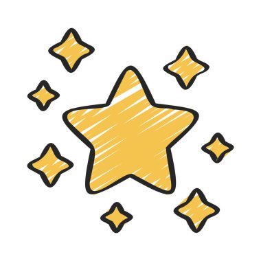 yıldızlar web simgesi vektör illüstrasyonu                                                  